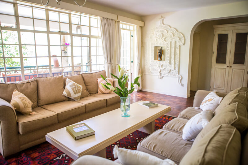 Garden Cottage Living Room - Furnished Apartments in Nairobi